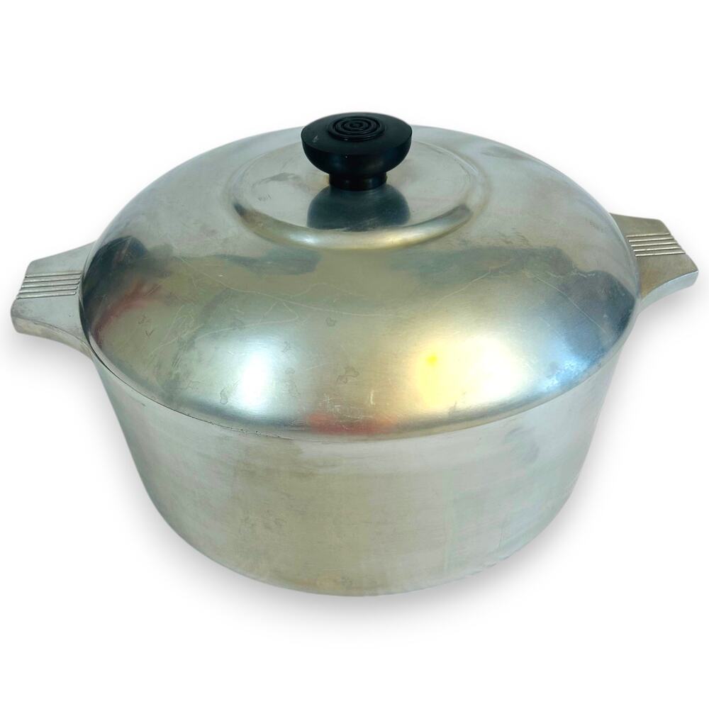 Magnalite 4248 GHC 5-Quart Round Dutch Oven Stock Pot w/Lid USA - Vintage